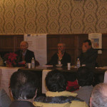 Presentazione di A sud delle cose - ex Sala Consiliare di Sambiase - Lamezia Terme (CZ) - 2006 (da sx: Pasquale Porchia, Francesco Tassone, Don Pasquale Luzzo, Gianni Speranza, Giovanna De Sensi-Sestito, Pasqualino Bongiovanni)