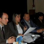 Presentazione di Al sur de las cosas – Associazione Ital Club di Ramos Mejía – Buenos Aires - 2012 (da sx: Pasqualino Bongiovanni, Cristina Borruto, Adalberto Dal Lago, Maria Ester Peronace)